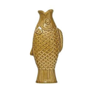 Vase fish jaune