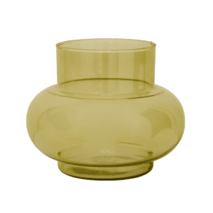 Vase vert en verre recyclÃƒÂ©