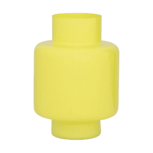Vase en verre recyclÃƒÂ© jaune