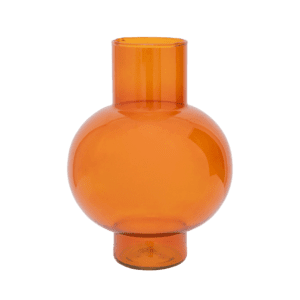 Vase Orange en verre recyclÃƒÂ©