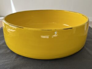 Plat en cÃ©ramique L Jaune