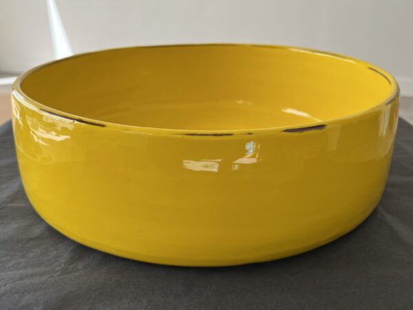 Plat en cÃ©ramique L Jaune