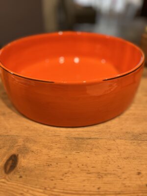 Plat orange en cÃƒÂ©ramique