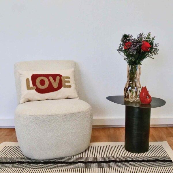 Fauteuil bouclette blanc