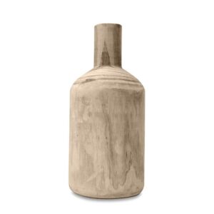 Vase en bois naturel