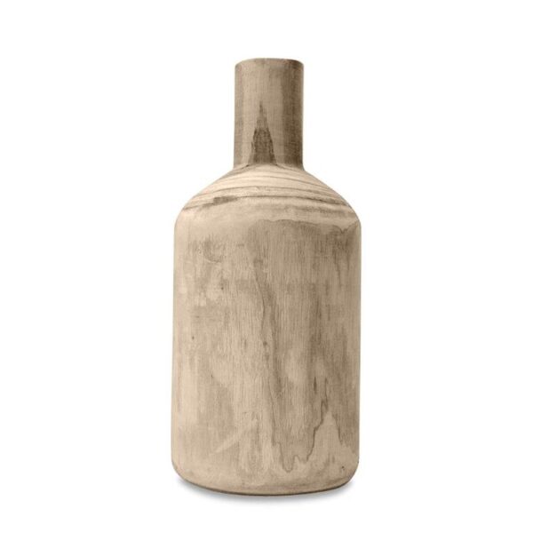 Vase en bois naturel