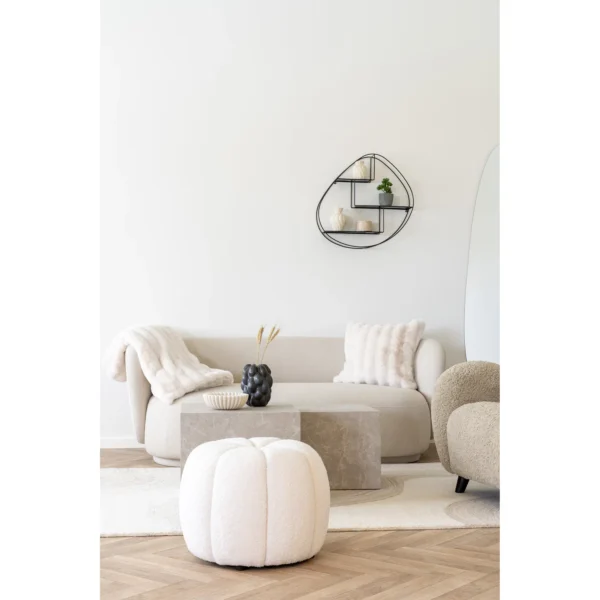 POUF BLANC