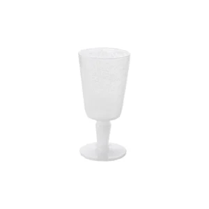 Verre a pied en synthÃƒÂ©tique blanc