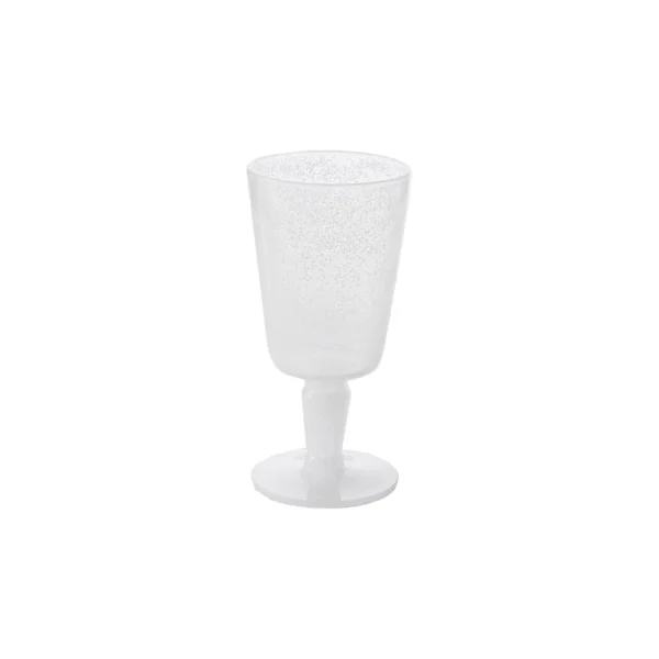 Verre a pied en synthÃƒÂ©tique blanc