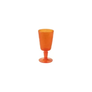 verre a pied orange incassable